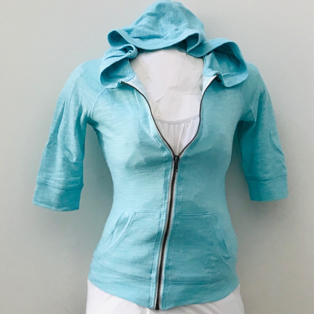Garage soft zipper jacket 3/4 sleeve